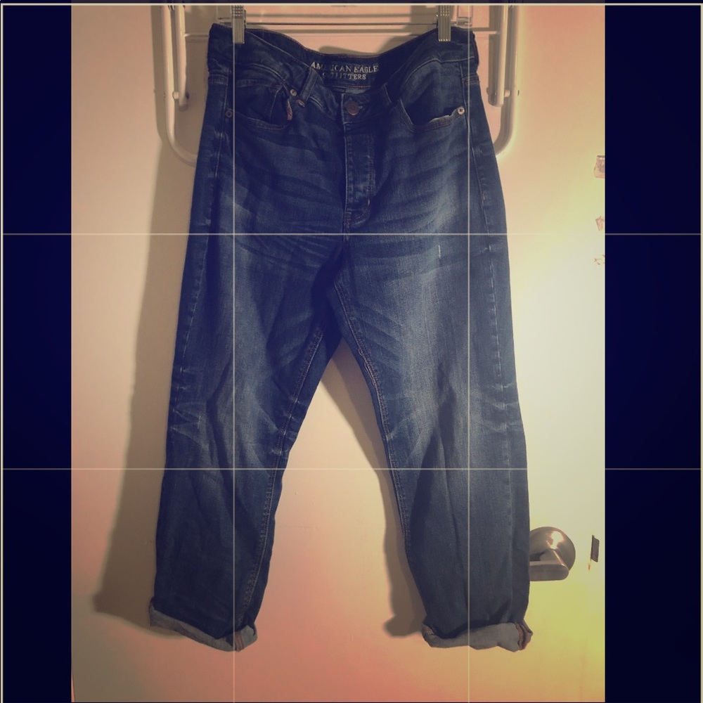 American Eagle Dark Wash Boyfriend Jeans
